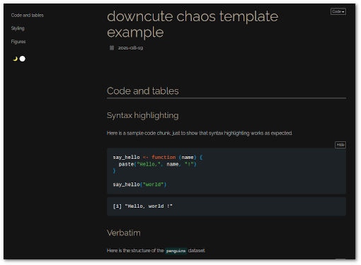 downcute chaos example